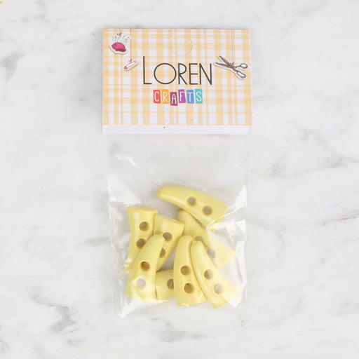 Loren Crafts 8'li sarı çoban düğme - 133