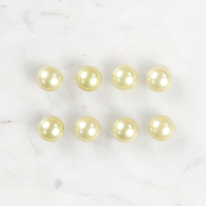 Loren Crafts 8'li Yeşil Plastik İnci Düğme - 0142