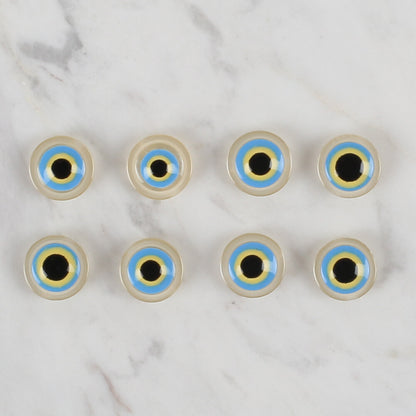 Loren Crafts krem 8'li nazar boncuğu düğme - 162