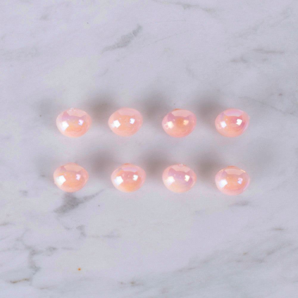 Loren Crafts 8'li Sedefli Pembe Düğme - 0176