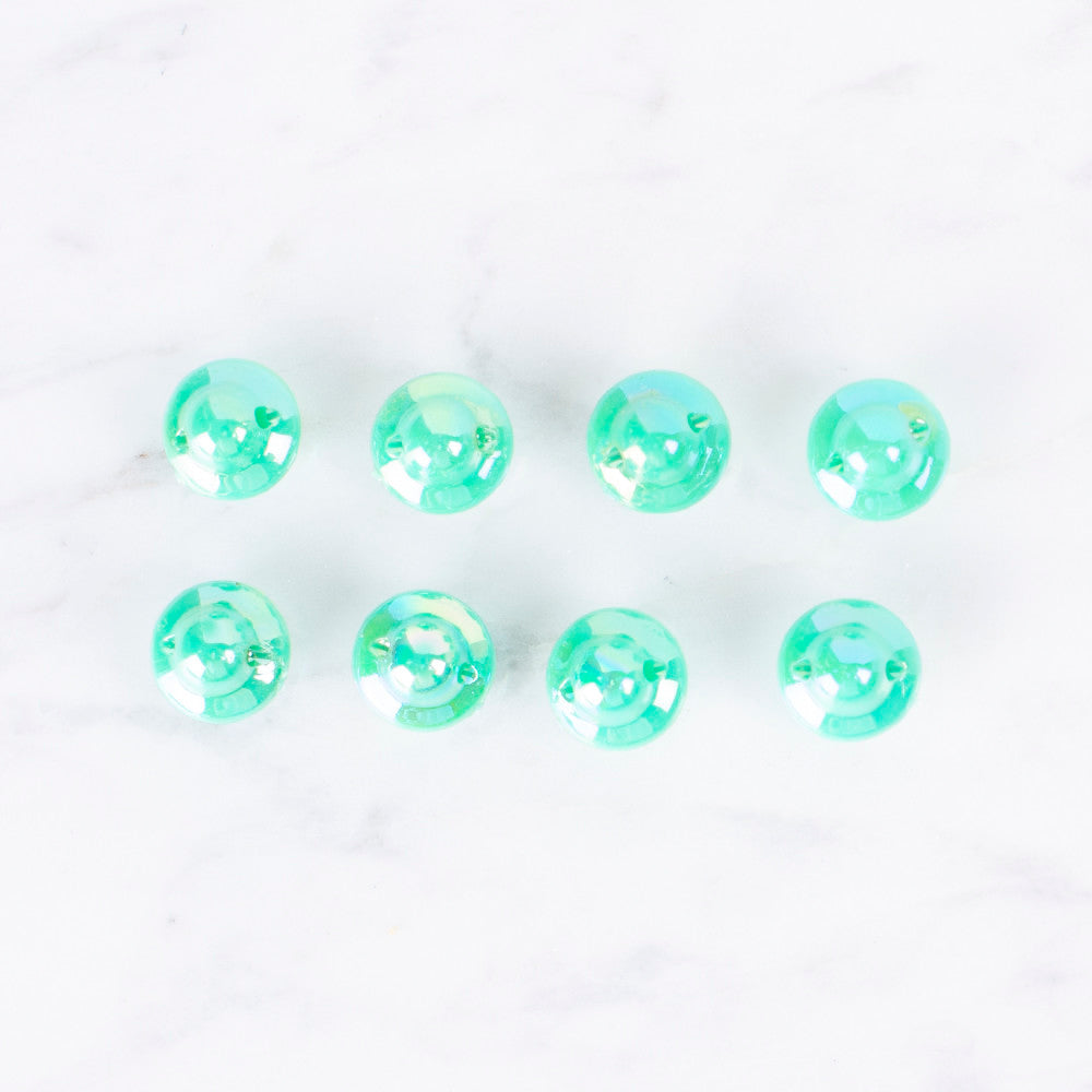 Loren Crafts 8'li Sedefli Yeşil Rengi Düğme - 0181