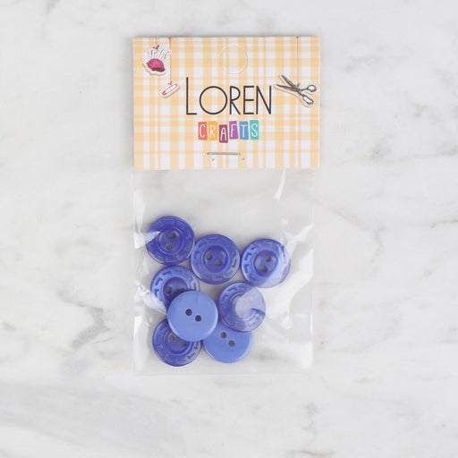 Loren Crafts 8'li Mavi Düğme - 185