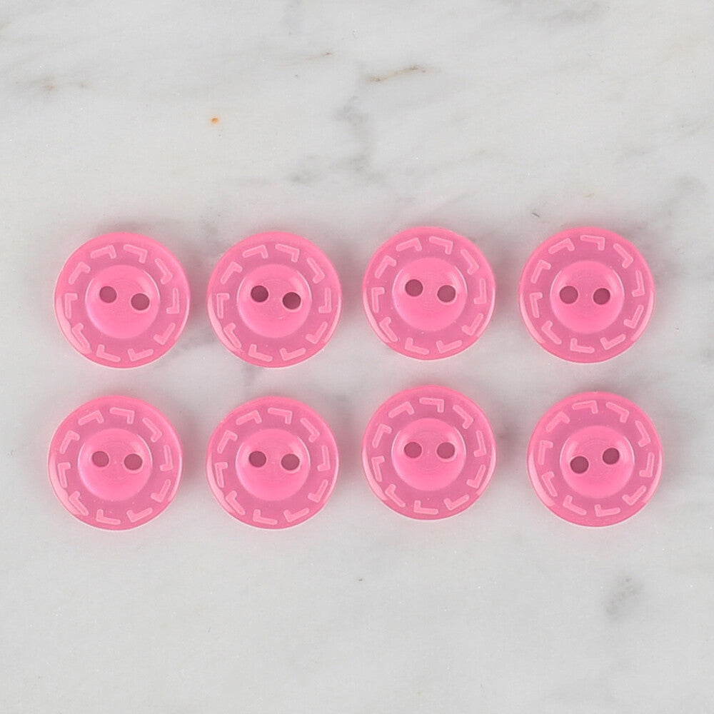 Loren Crafts 8'li Pembe Düğme - 189