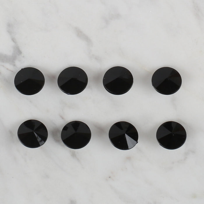Loren Crafts siyah 8'li düğme - 194
