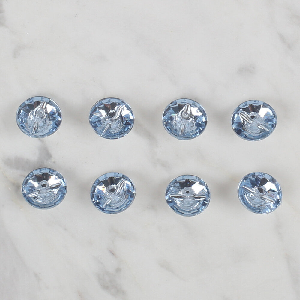 Loren Crafts açık mavi 8'li düğme - 197