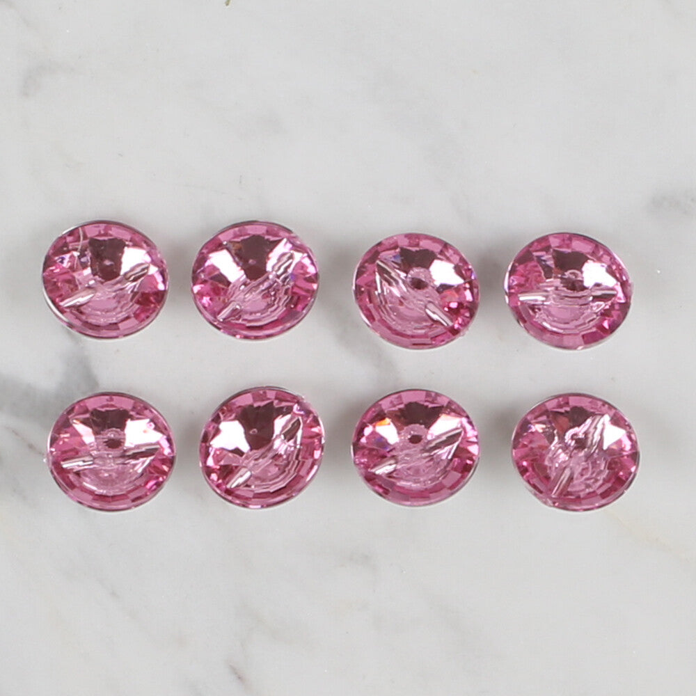 Loren Crafts pembe 8'li düğme - 202