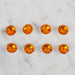 Loren Crafts turuncu 8'li düğme - 205