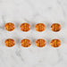 Loren Crafts turuncu 8'li düğme - 241