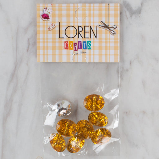 Loren Crafts hardal sarısı 8'li düğme - 242