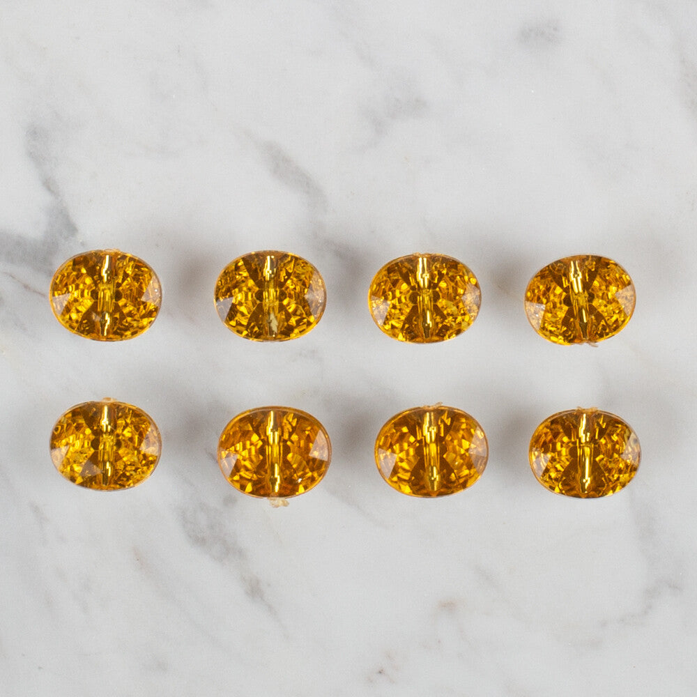 Loren Crafts hardal sarısı 8'li düğme - 242