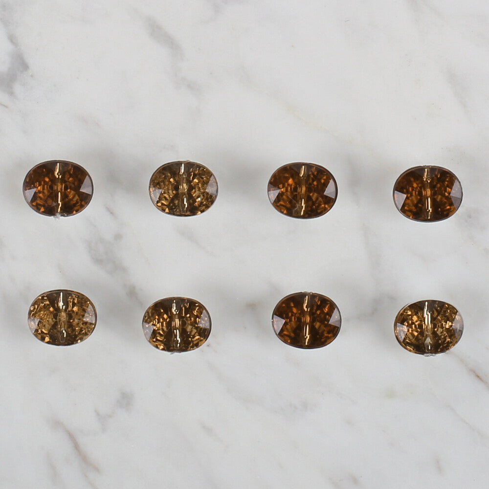 Loren Crafts kahverengi 8'li düğme - 243