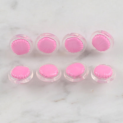 Loren Crafts 8'li Şeffaf Pembe Deniz Kabuğu Düğme - 255