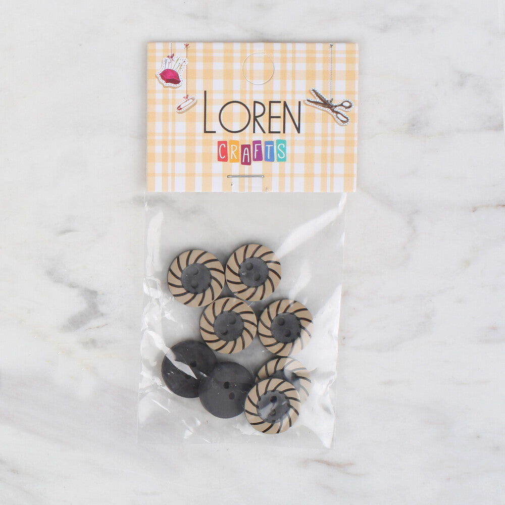 Loren Crafts 8'li mat siyah - 347