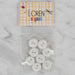 Loren Crafts 8'li Beyaz Balık Düğme - 568