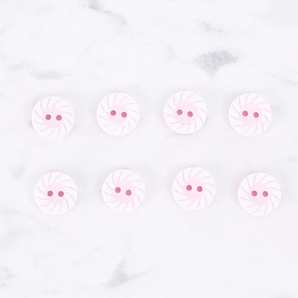 Loren Crafts 8'li Açık Pembe Düğme - 0593