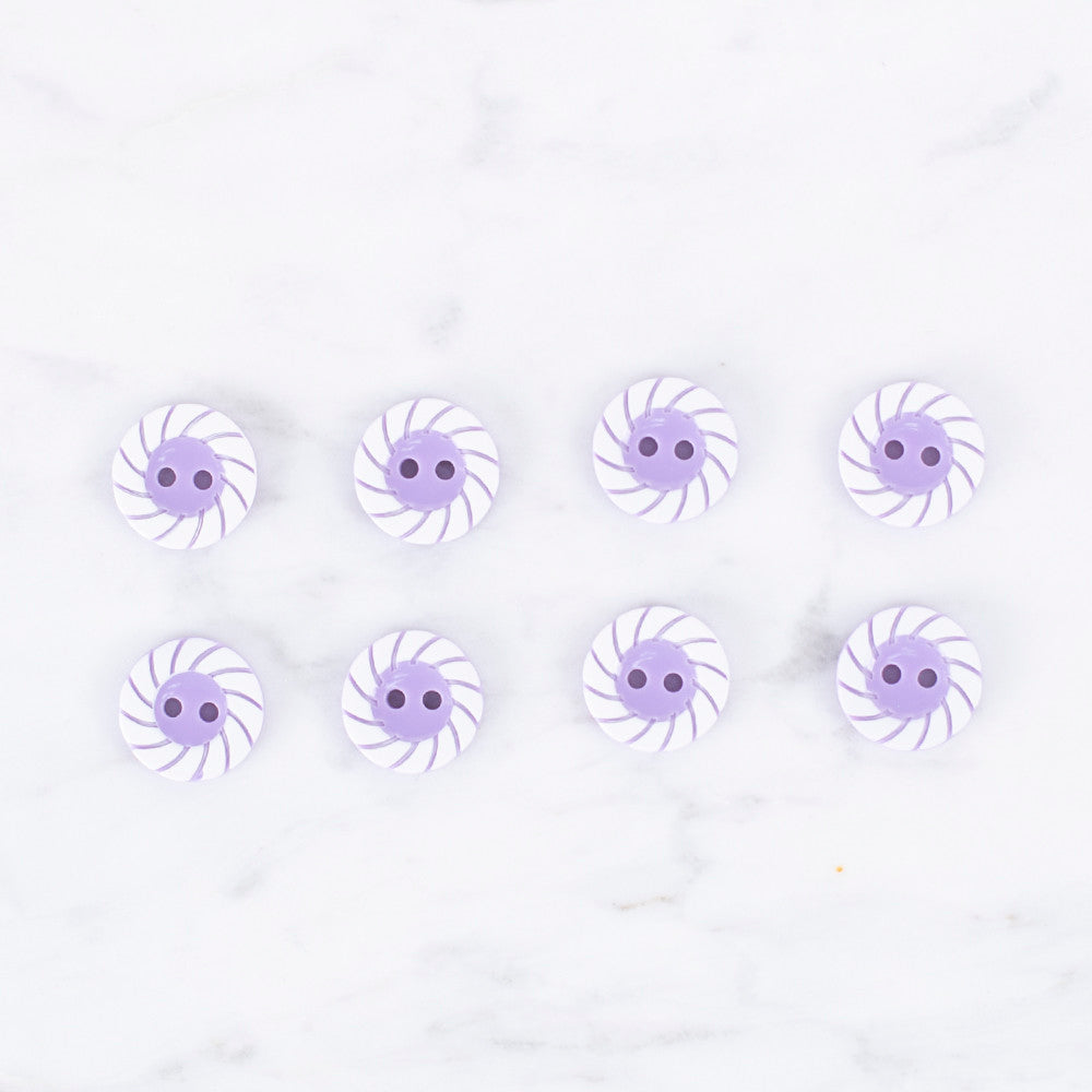 Loren Crafts 8'li Lila Rengi Düğme - 0596