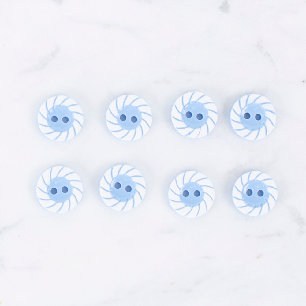 Loren Crafts 8'li Mavi Düğme - 0597