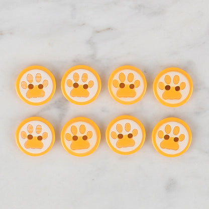 Loren Crafts 8'li Sarı Pati Düğme - 613