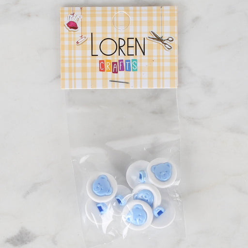 Loren Crafts 8'li Mavi Düğme - 622