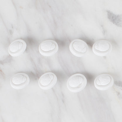 Loren Crafts 8'li Beyaz Uğur Böceği Düğme - 639