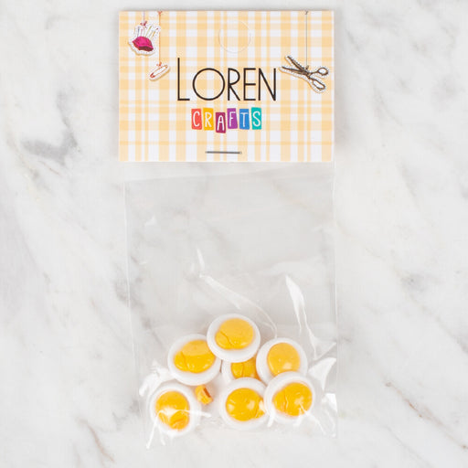 Loren Crafts 8'li Sarı Uğur Böceği Düğme - 642