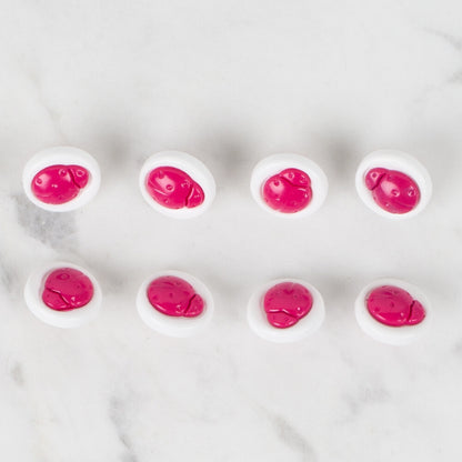 Loren Crafts 8'li Fuşya Uğur Böceği Düğme - 647