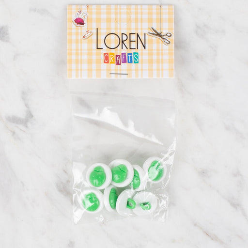 Loren Crafts 8'li Yeşil Uğur Böceği Düğme - 649