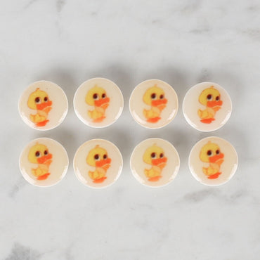 Loren Crafts 8'li Krem Ördek Düğme - 681