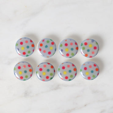 Loren Crafts 8'li Mavi Renkli Düğme - 697