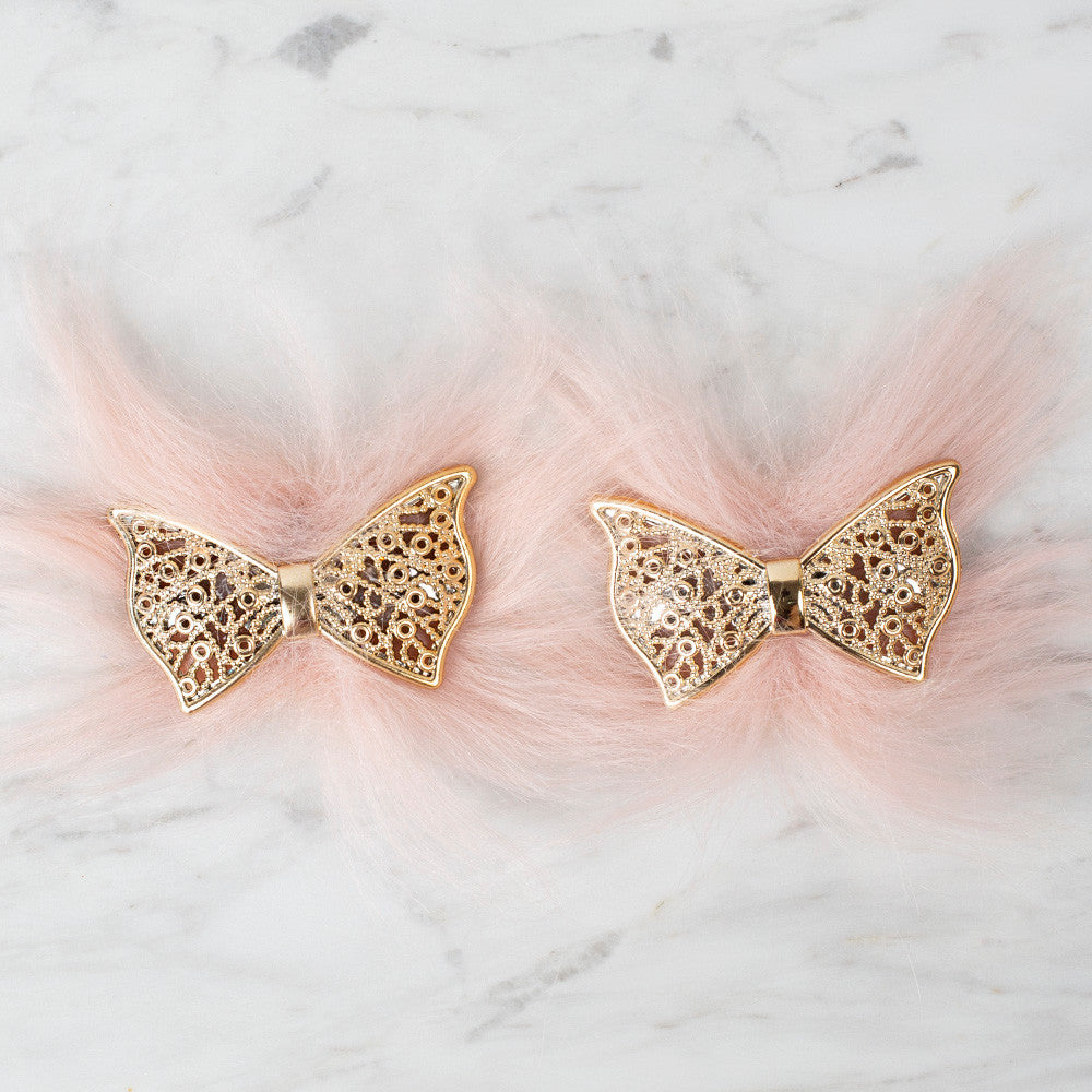 Loren Crafts Patik Süsü 1 Çift - Pembe