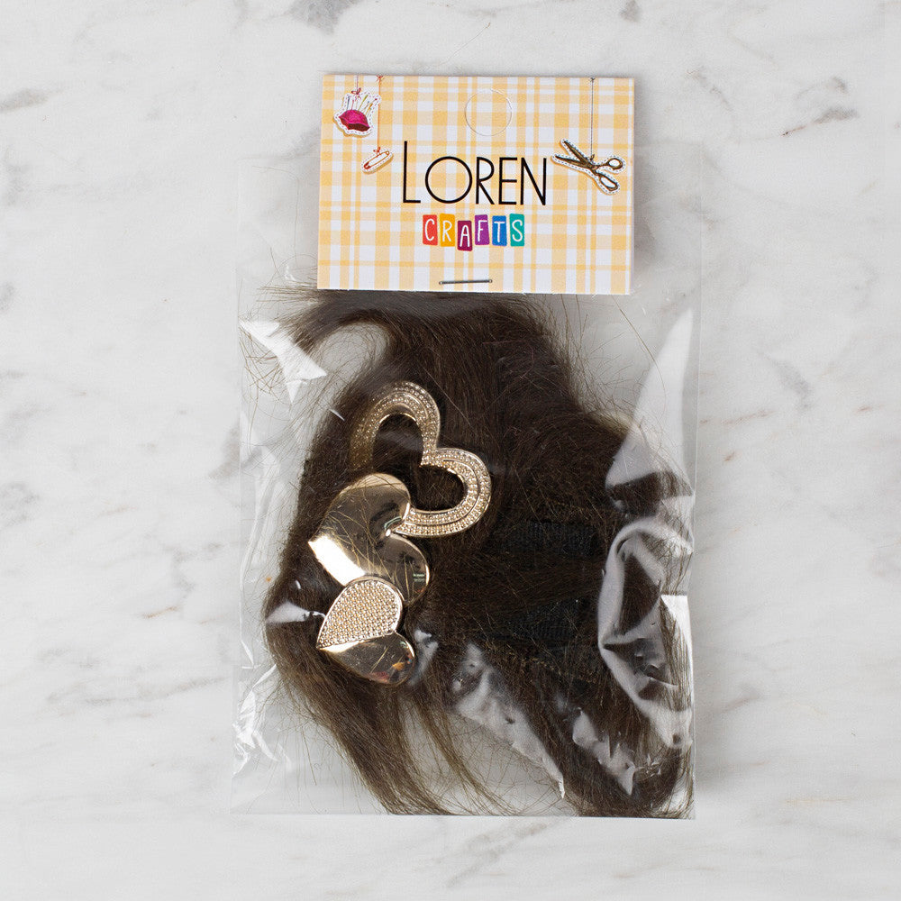 Loren Crafts Patik Süsü 1 Çift - Haki Yeşili