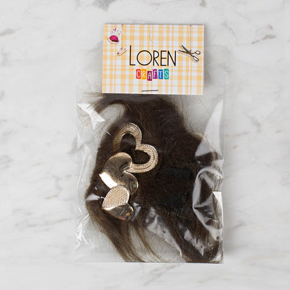 Loren Crafts Patik Süsü 1 Çift - Haki Yeşili