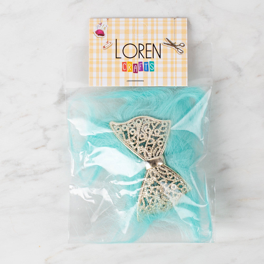 Loren Crafts Patik Süsü 1 Çift - Cam Göbeği