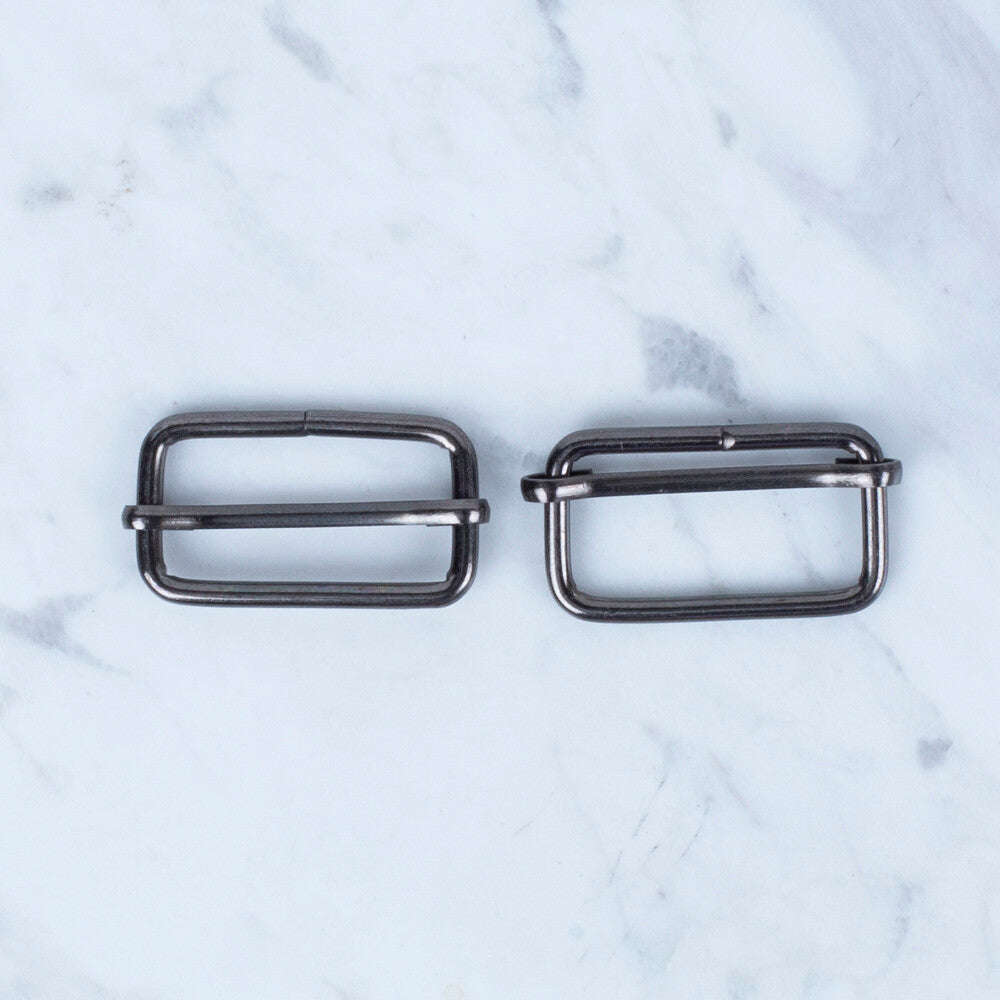 Loren Siyah Metal Toka Sürgülü 2'li Paket