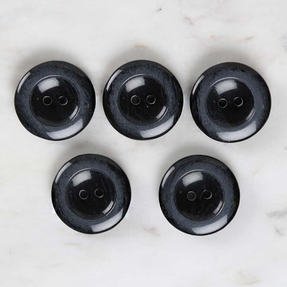 Loren Crafts 5'li Siyah Düğme - 1702