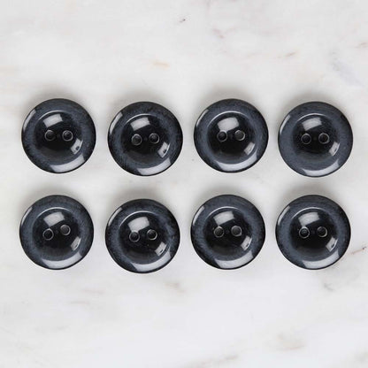 Loren Crafts 8'li Siyah Düğme - 1703