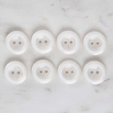 Loren Crafts 8'li Beyaz Düğme - 1711