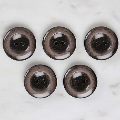 Loren Crafts 5'li Kahverengi Düğme - 1714