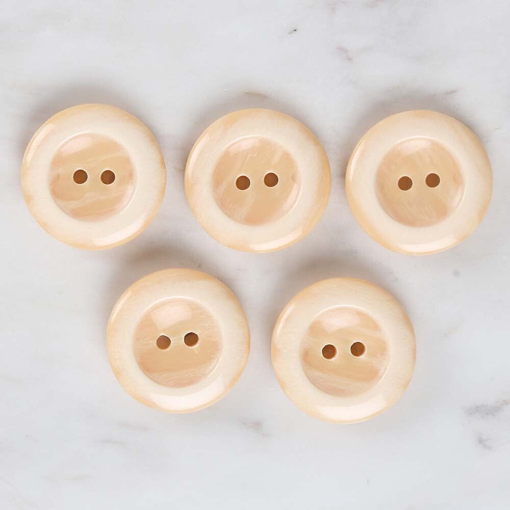 Loren Crafts 5'li Krem Düğme - 1722