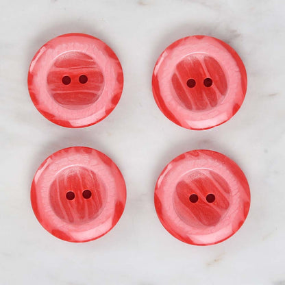 Loren Crafts 4'lü Kırmızı Düğme - 1725