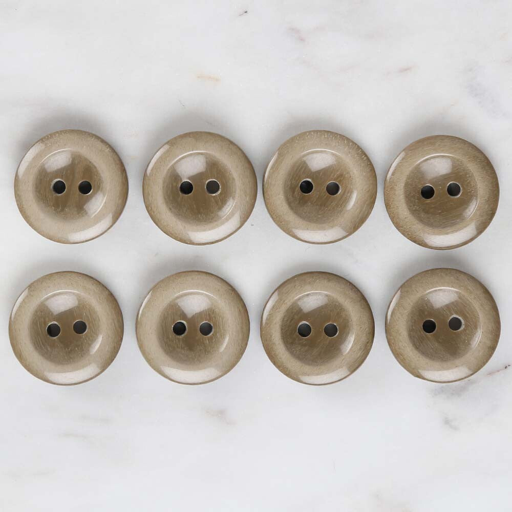 Loren Crafts 8'li Haki Düğme - 1731