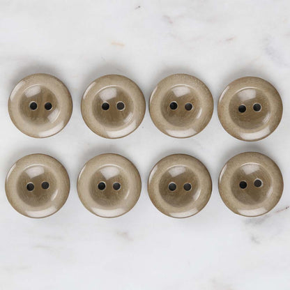 Loren Crafts 8'li Haki Düğme - 1731