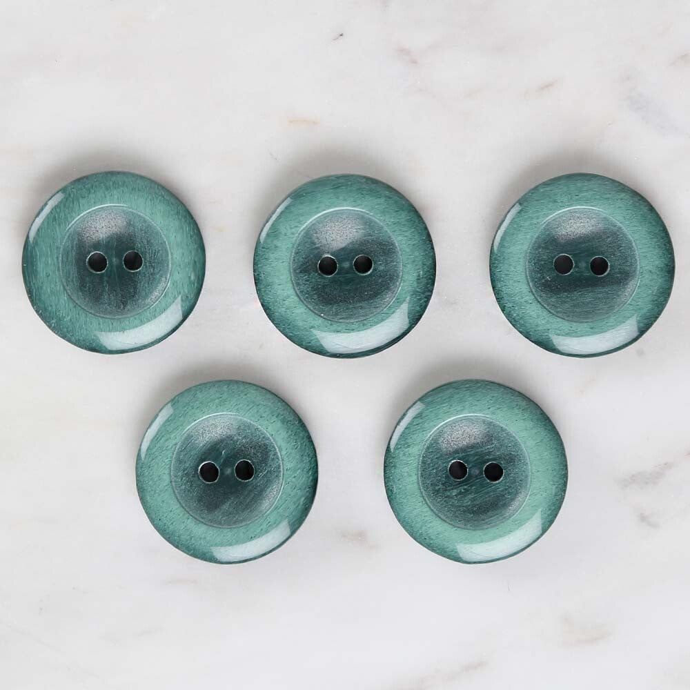 Loren Crafts 5'li Yeşil Düğme - 1738