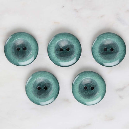 Loren Crafts 5'li Yeşil Düğme - 1738