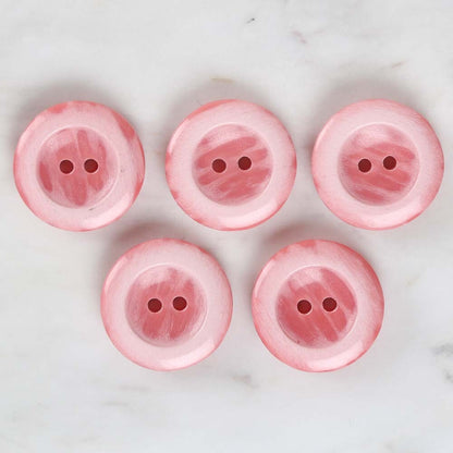 Loren Crafts 5'li Pembe Düğme - 1742