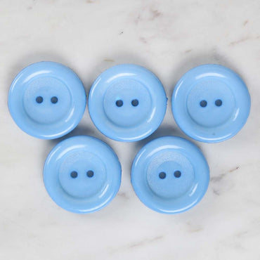 Loren Crafts 5'li Mavi Büyük Düğme - 1779