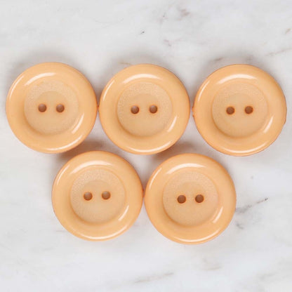 Loren Crafts 5'li Sarı Büyük Düğme - 1782