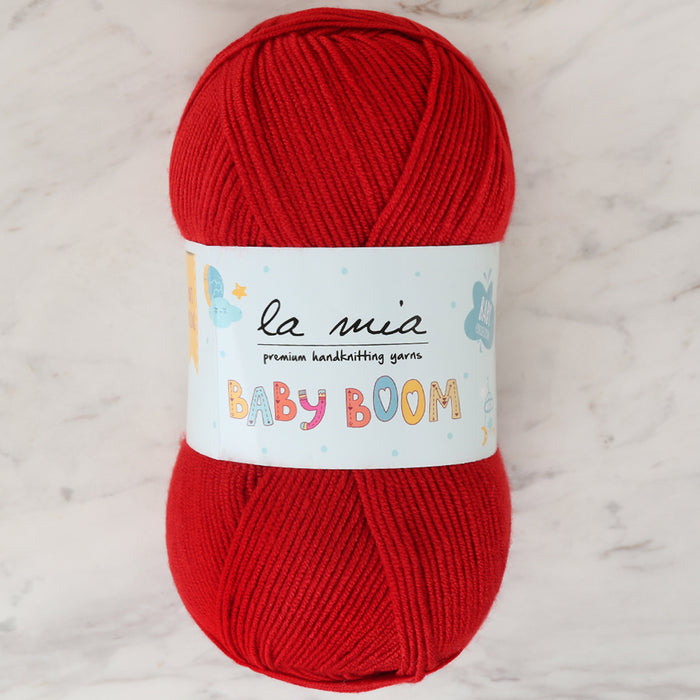 La Mia Baby Boom Koyu Kırmızı El Örgü İpi - 136
