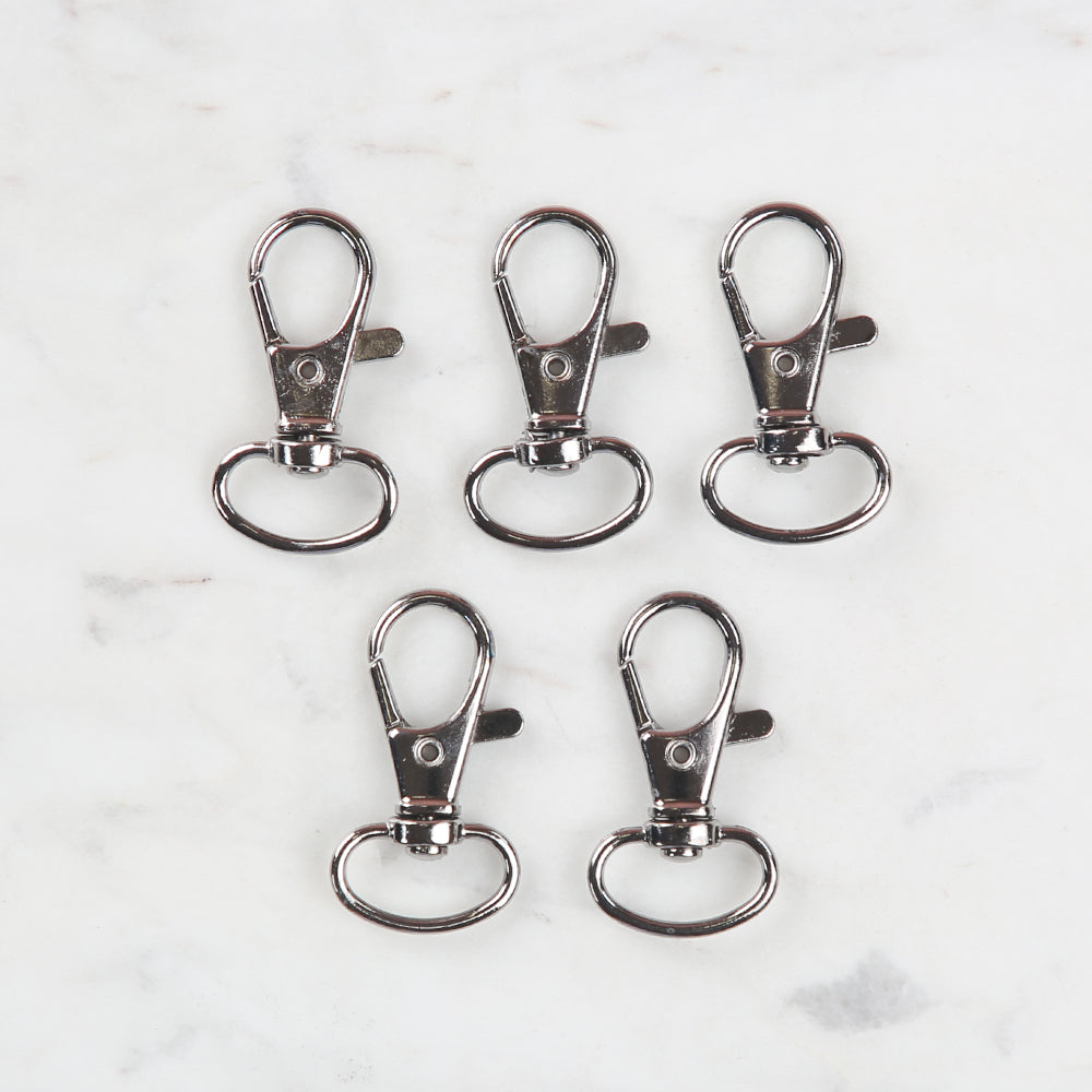 Loren Crafts 1,5 cm Papağan Klipsi Füme Anahtarlık 5'li Paket