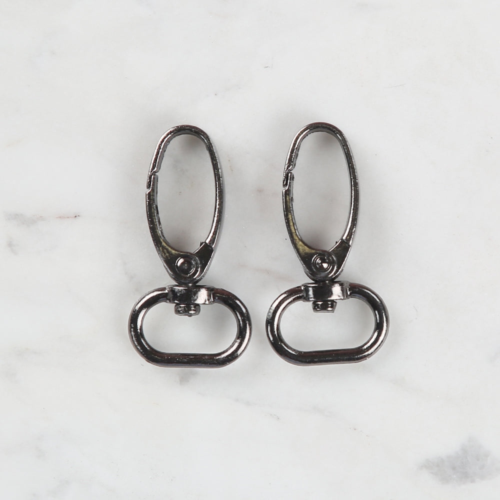 Loren Crafts 2 cm 2'li Makrome Füme Rengi Anahtarlık Kancası